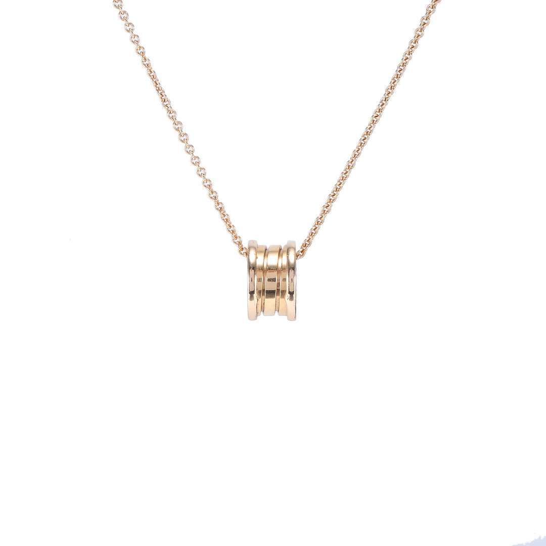99新 BVLGARI/宝格丽 -260久久 玫瑰金弹簧项链 18K玫瑰金