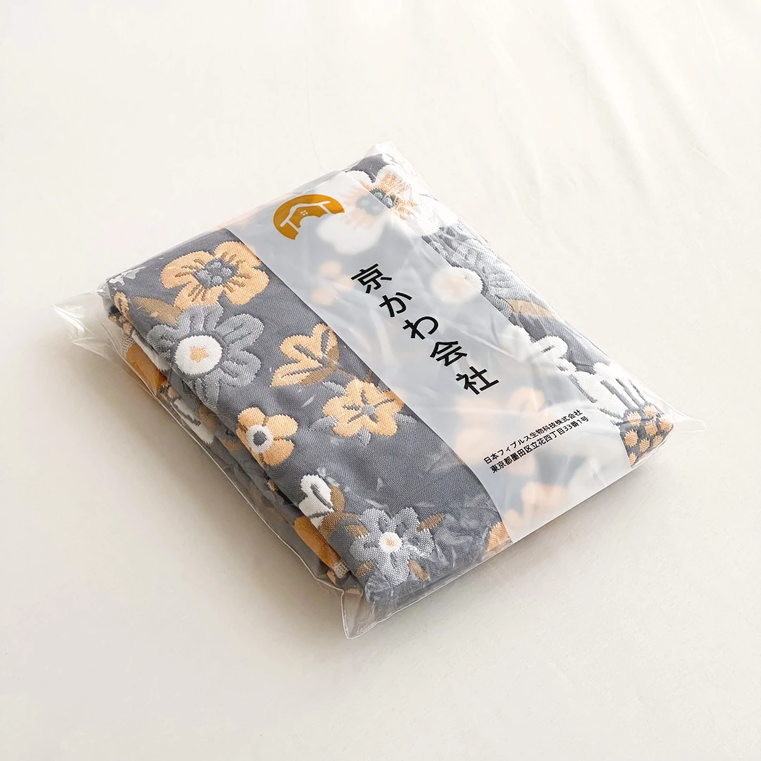 【京かわ会社】一对装两只多层纱布枕巾52*78cm 朵朵开