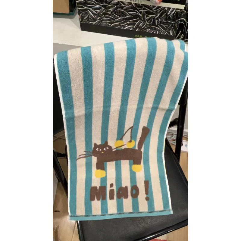 专享【京かわ会社】纯棉毛圈毛巾35*75cm樱桃猫兰