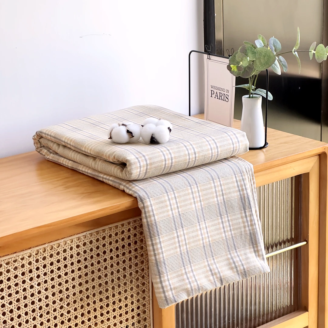 【京かわ会社】磨毛双层纱床单200*230cm卡格