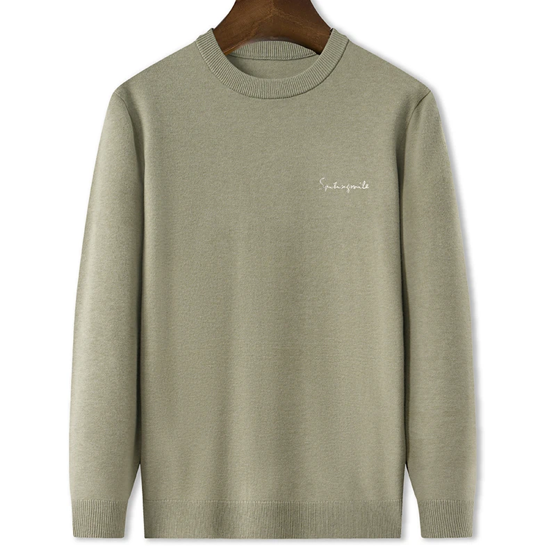 2023男士毛衫长袖打底衫圆领百搭休闲秋冬针织衫AH237