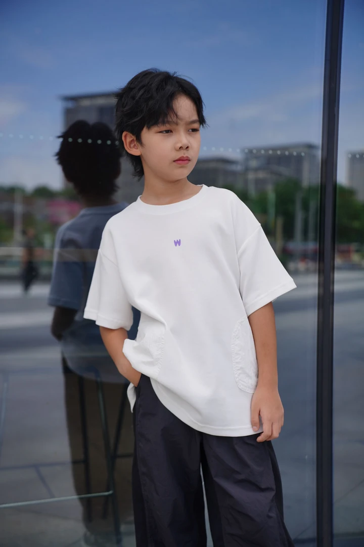 【设计师款07】辰一2024夏季新款童装短袖时尚气质百搭圆领休闲T恤