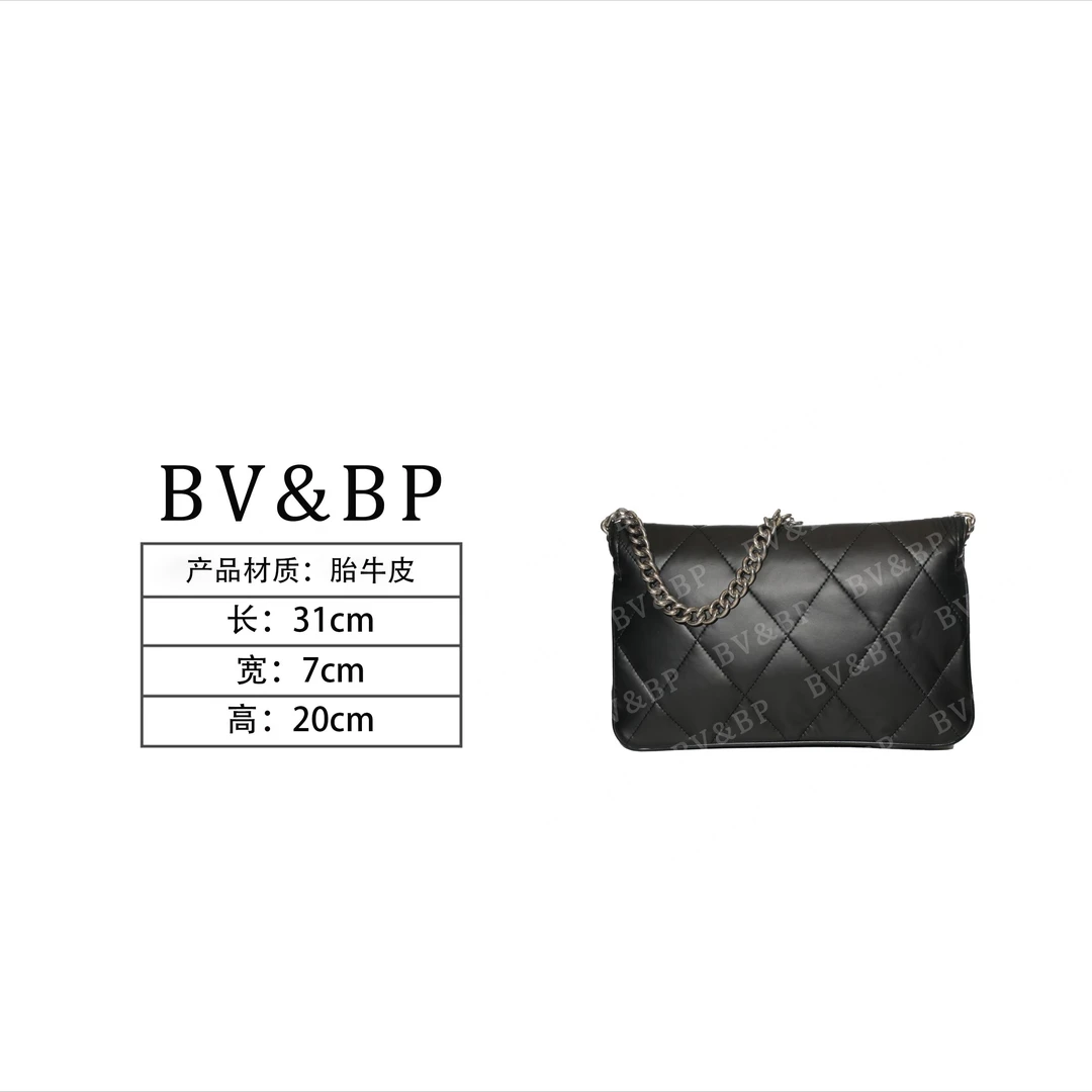BV&BP· 原创设计 真皮高定单肩斜挎包  BV5032-黑色