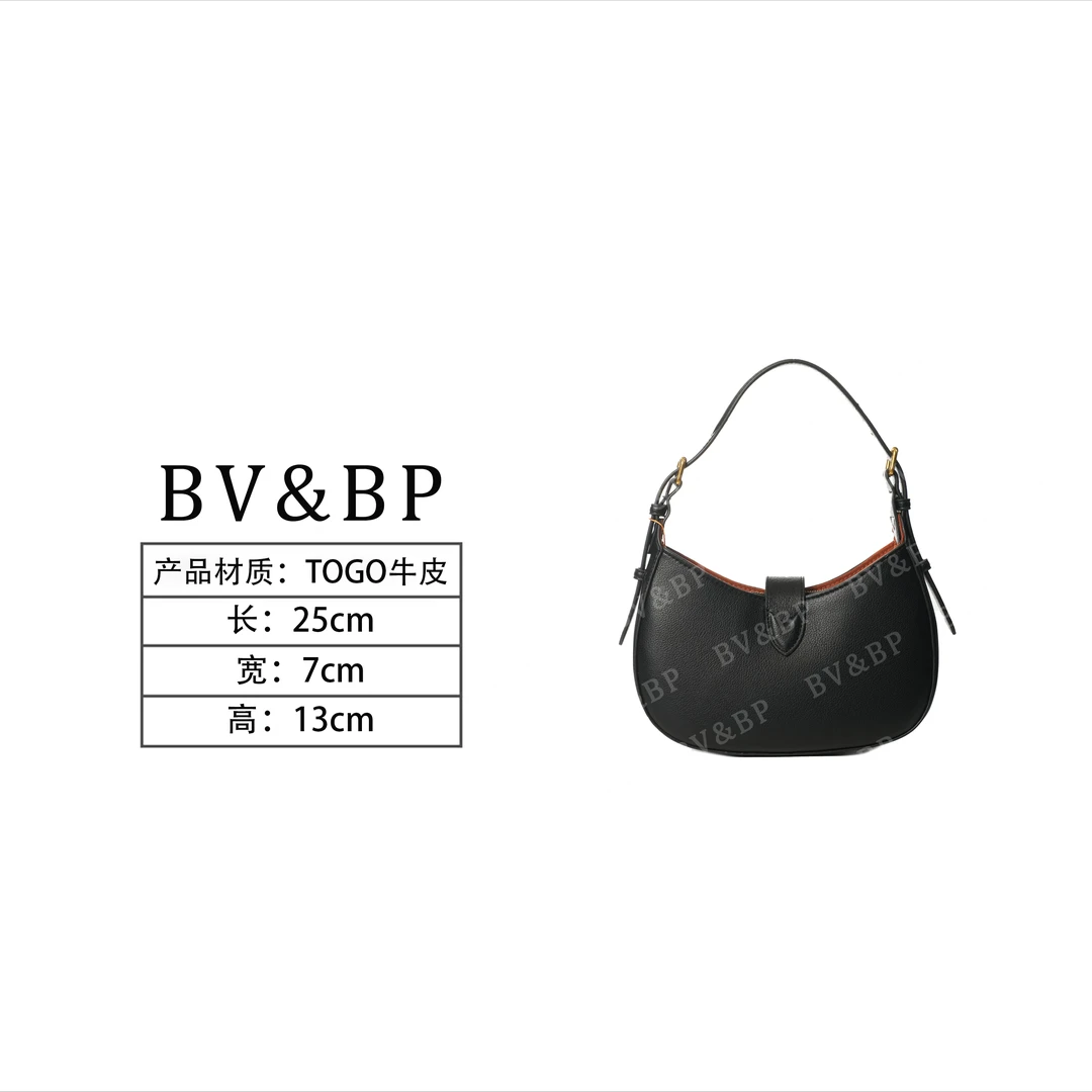 BV&BP· 原创设计 真皮高定手提单肩包  BV178902-黑色