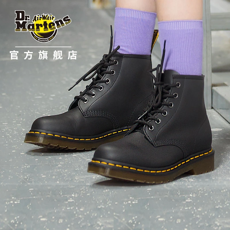 Dr.Martens 101 Nappa男女早秋百搭软皮黑色女短靴马丁靴26409001