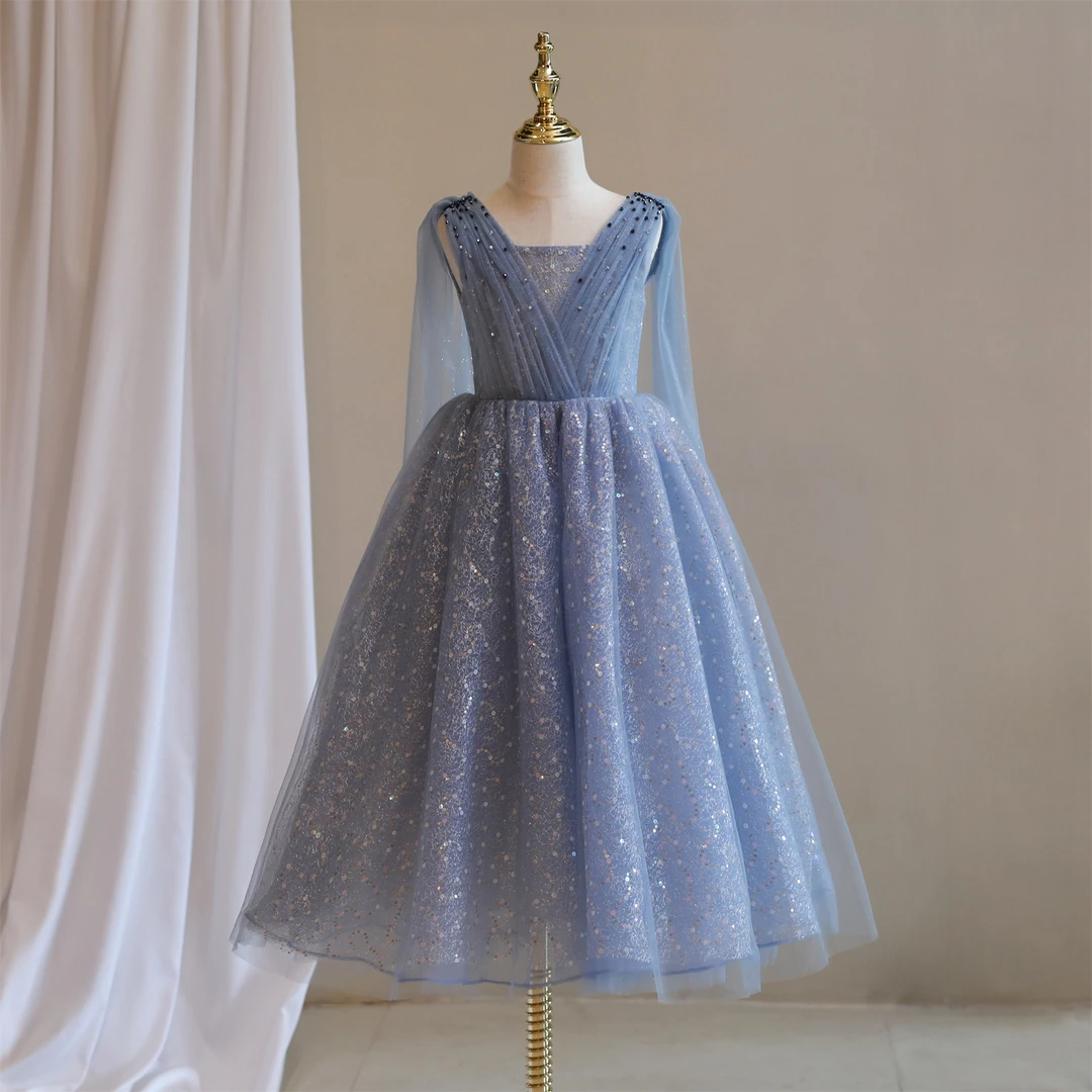 朵拉说儿童礼服公主裙女童生日花童婚纱钢琴主持人宴会气质演出服