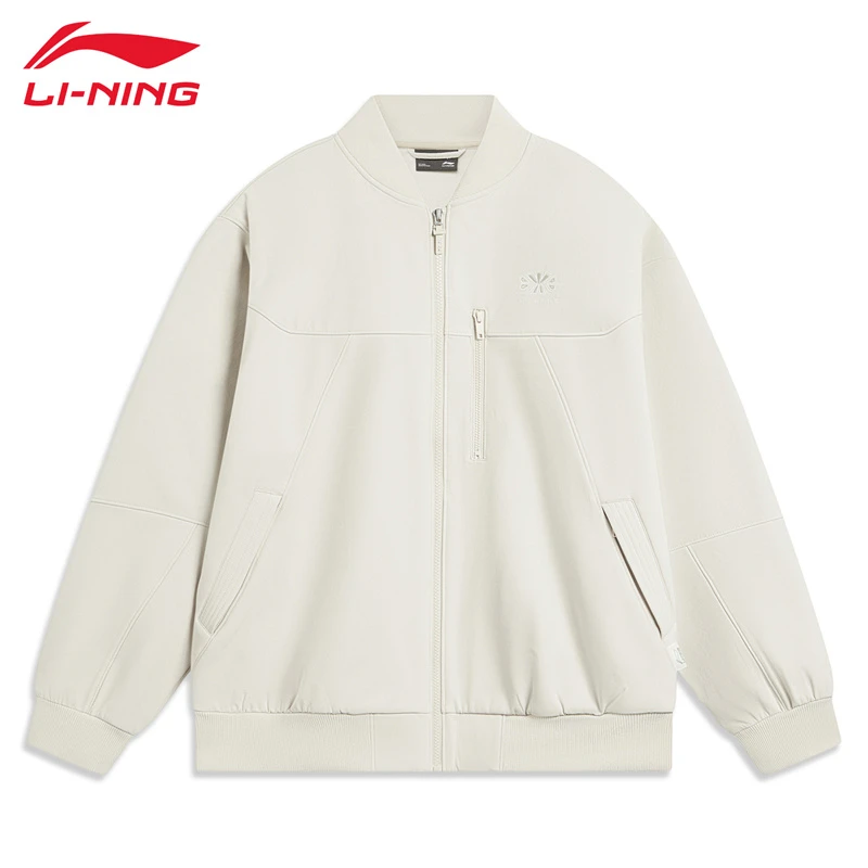 李宁棉服男秋冬新款运动生活系列情侣款加绒保暖宽松针织外套 627