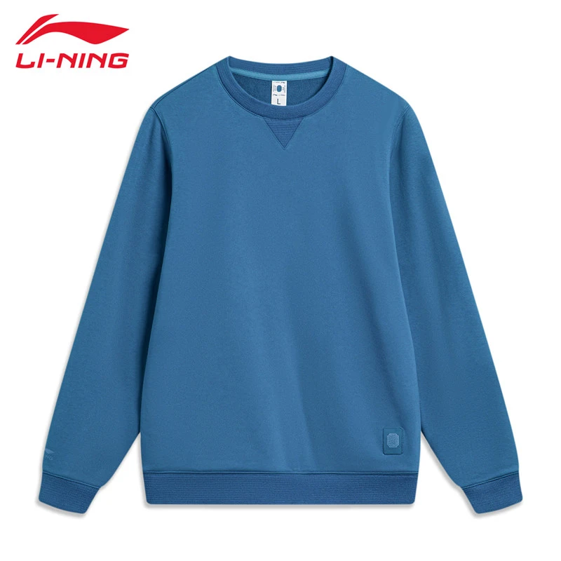 【断码捡漏】李宁卫衣春季圆领休闲运动套头百搭内搭无帽卫衣男士