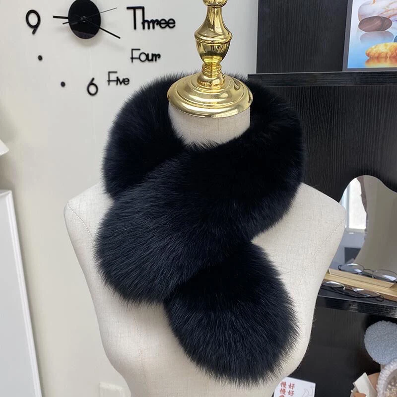 韩版女款环卫工人围巾毛毛夹子款智能