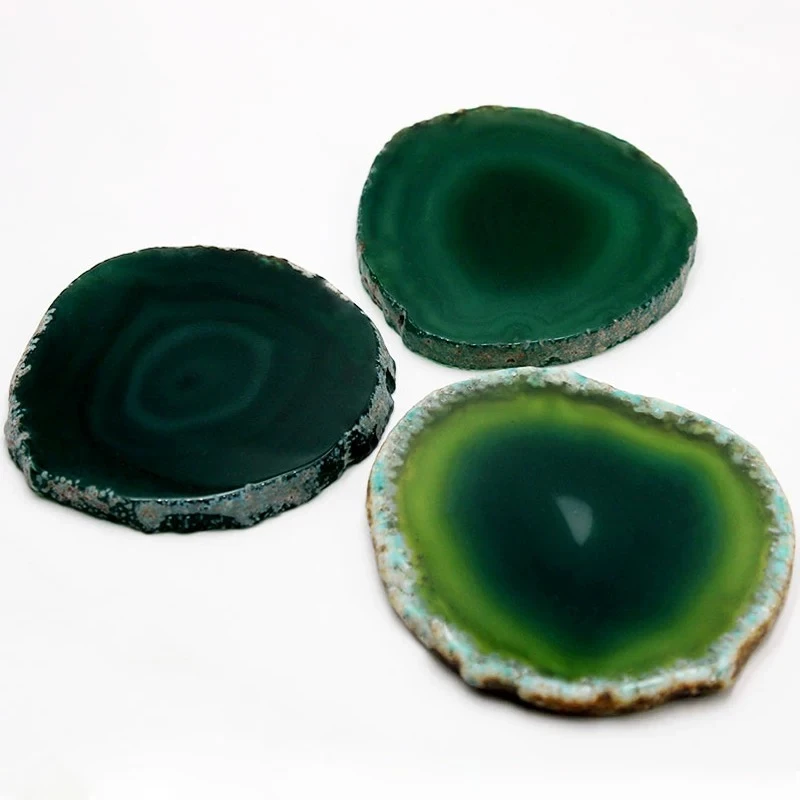 市集直播链接原石毛料 切片办公摆件 家居饰品 杯托杯垫 壶承创意