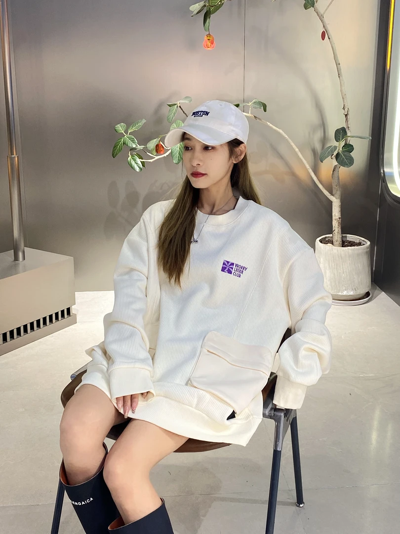 T85-T86  陈陈加绒卫衣 中性风小众设计潮牌卫衣  WY96106 G212