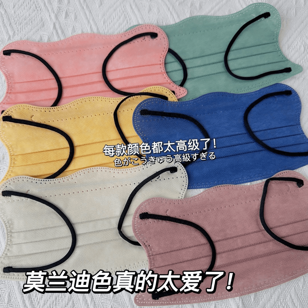 网红超洋气莫兰迪护眼角口罩时尚高颜值夏季成人防尘口罩显脸小