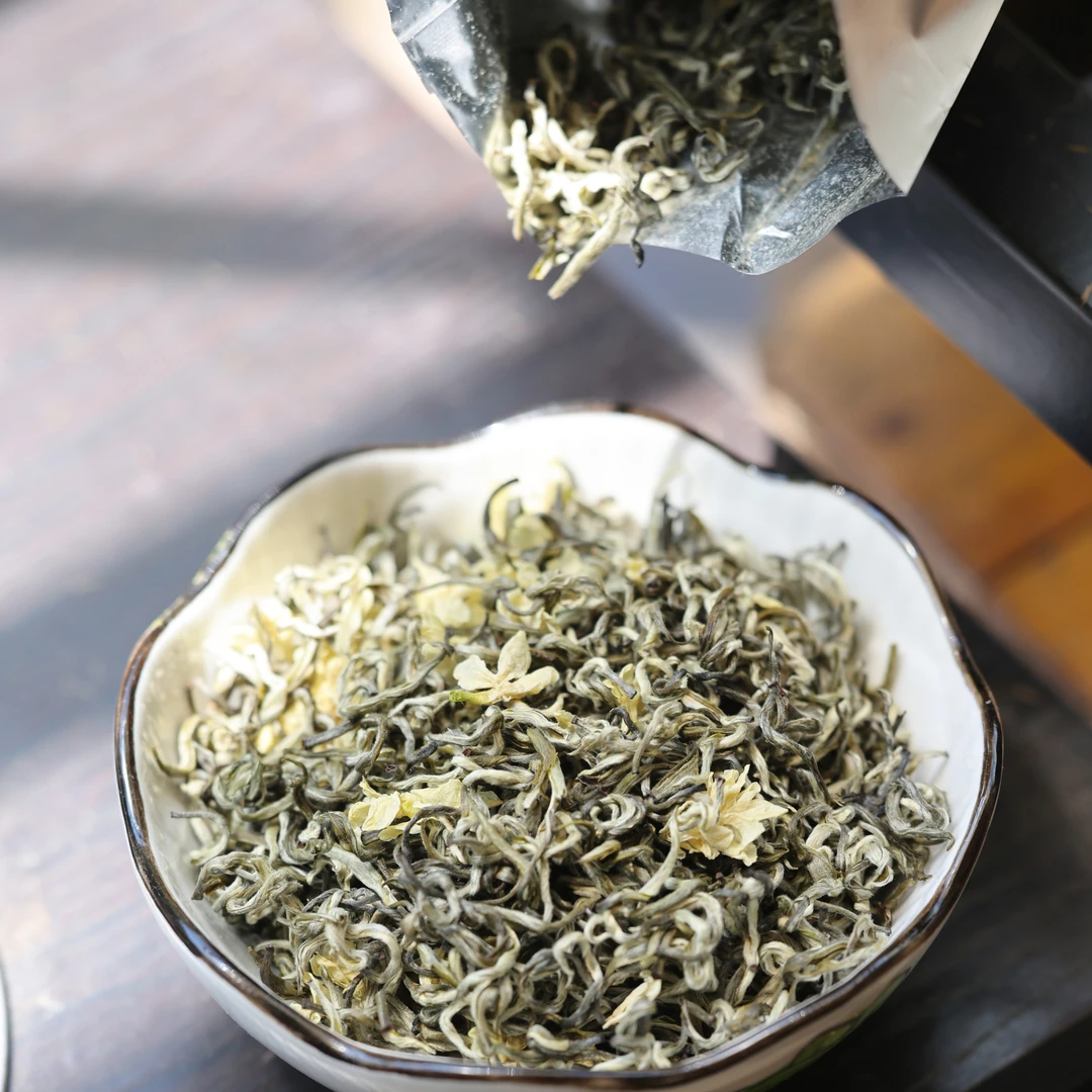 2025新茶【精品飘雪】茉莉花茶四川峨茂香飘雪特级浓香型茶叶