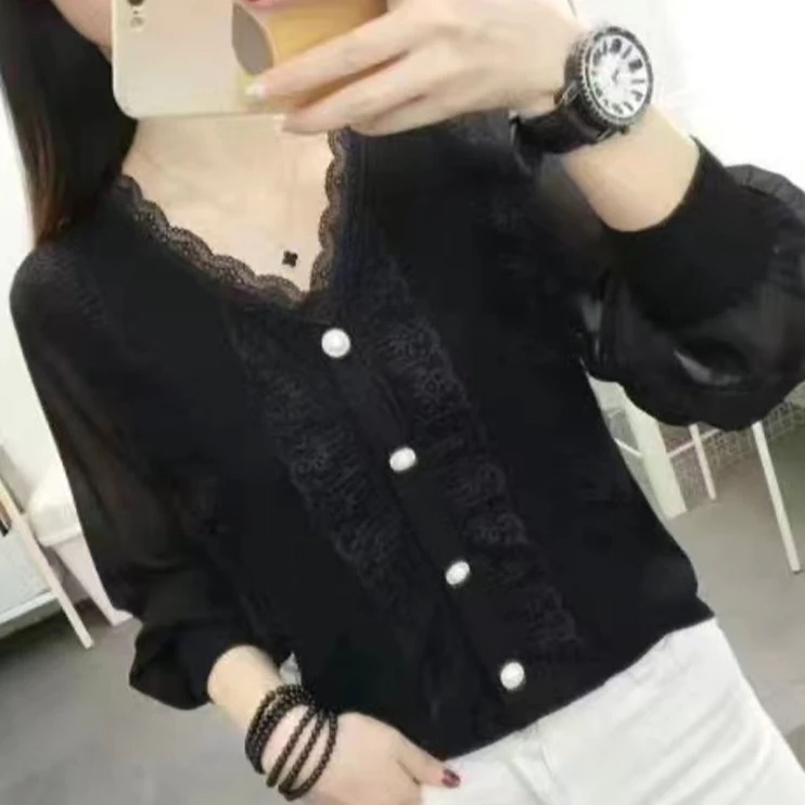 秋季新款打底衫蕾丝显瘦洋气时尚百搭t恤大码上衣女装