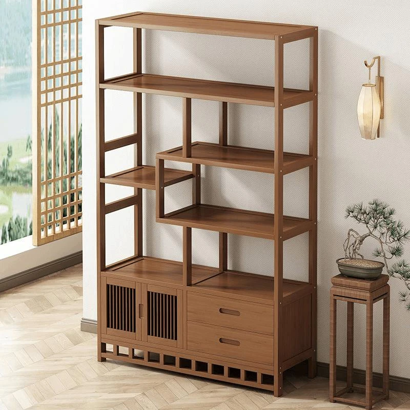 新疆西藏包邮博古架茶具架茶架古装展示架现代多宝阁茶叶柜摆