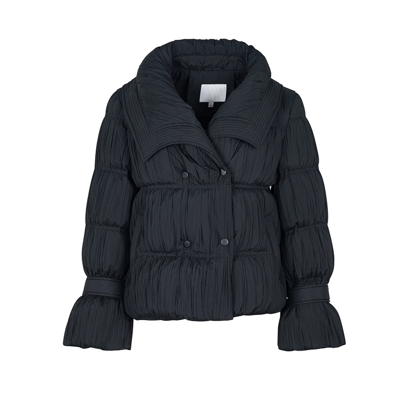 设计师女装2024冬季新款鹅绒服时尚气质显瘦保暖收腰羽绒服34934