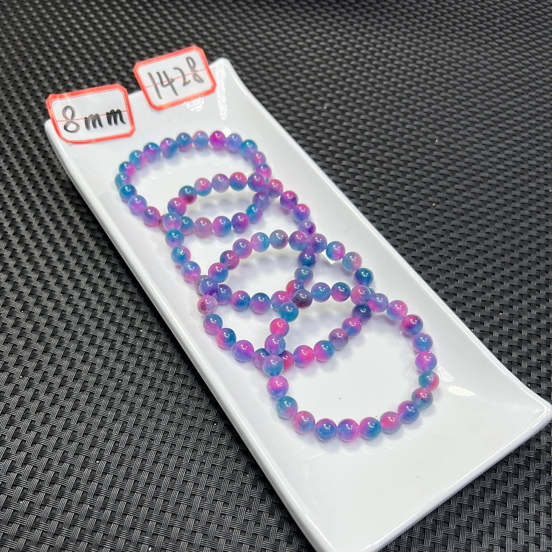 糖果蓝粉碧8mm手串发一条1A56