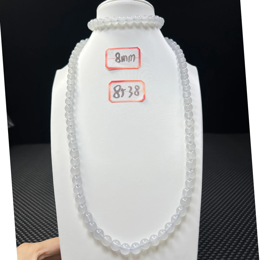 冰烟紫108项链8mm发一条8J09