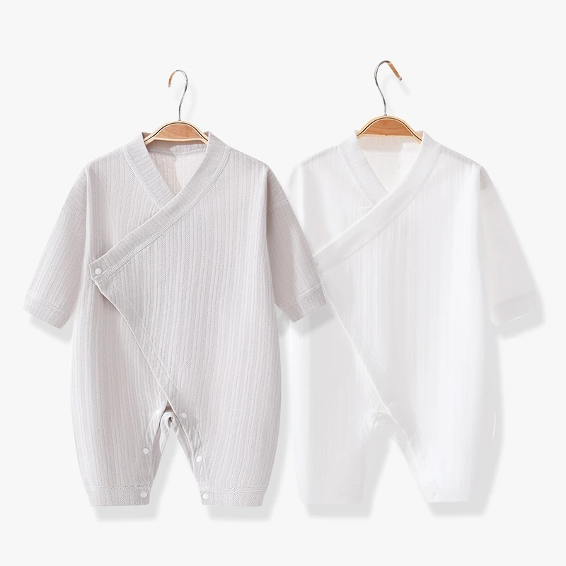婴儿长袖连体衣春秋纯棉和尚服新生幼儿衣服男女宝宝秋装哈衣爬服