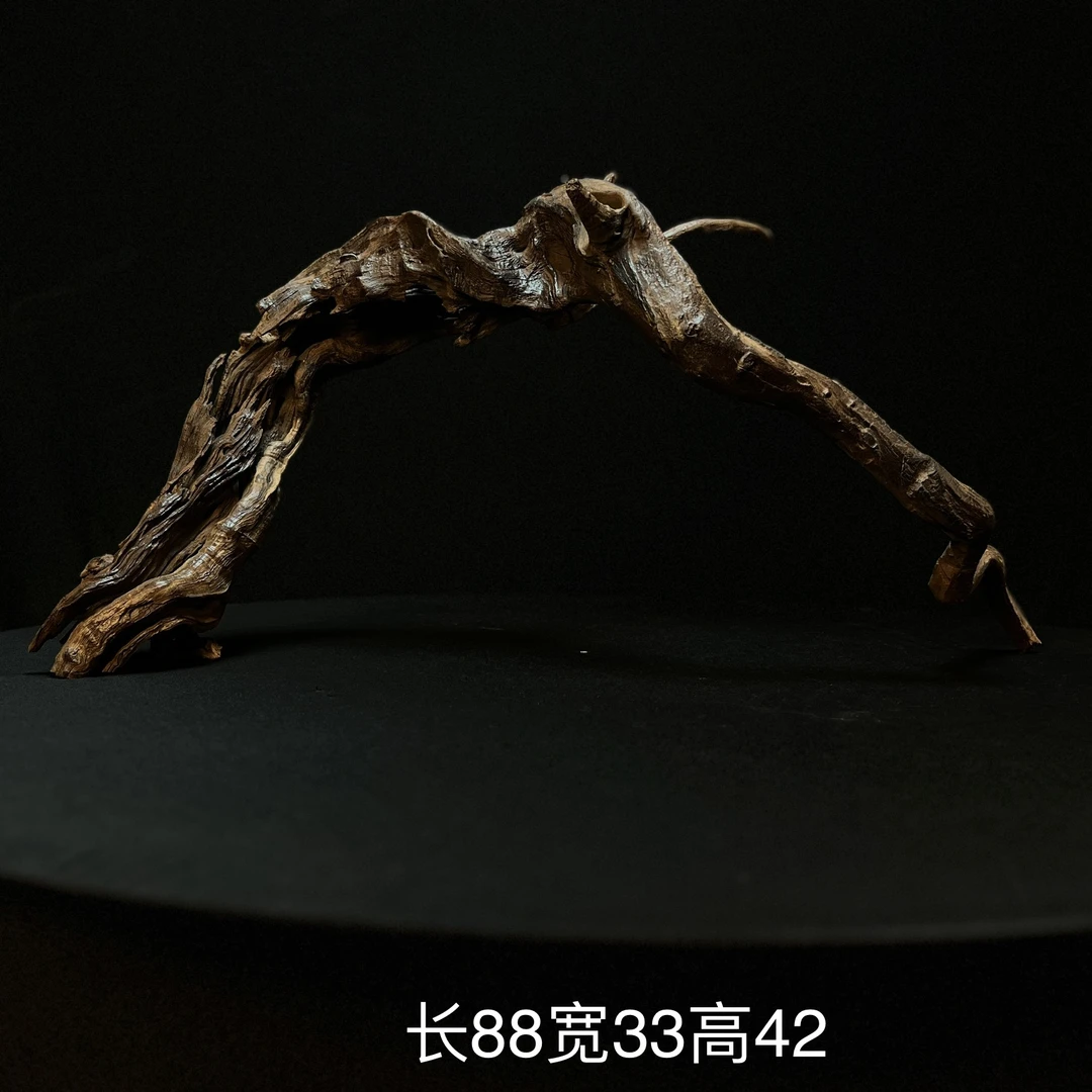张大狼沉木造景精品爆裂纹镂空多枝拱桥