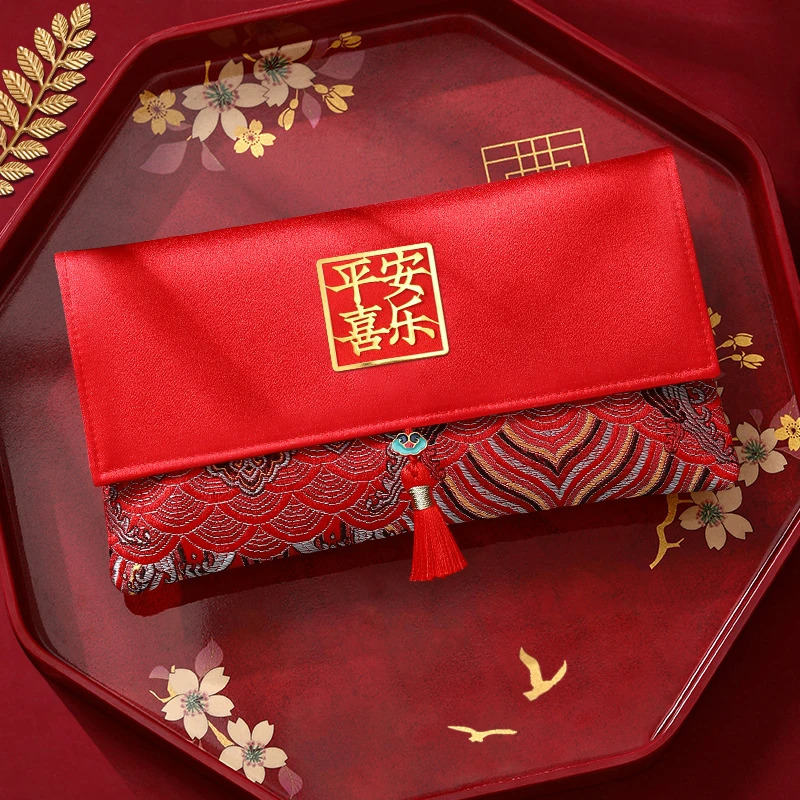 红包创意原创通用马年新年压岁送小孩爸妈万元布袋高档2026年新款