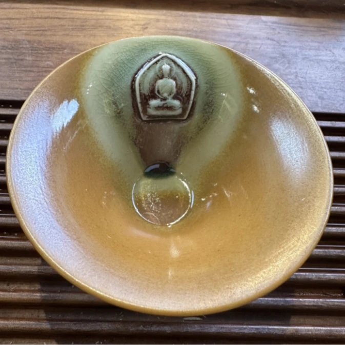 仿柴烧无相斗笠杯 100毫升