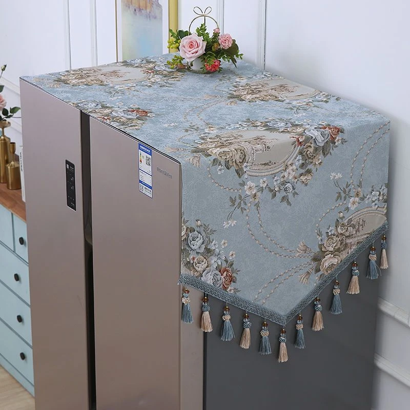 防滑防灰冰箱盖布巾防尘布冰箱罩套防尘单双开门洗衣机盖巾新款