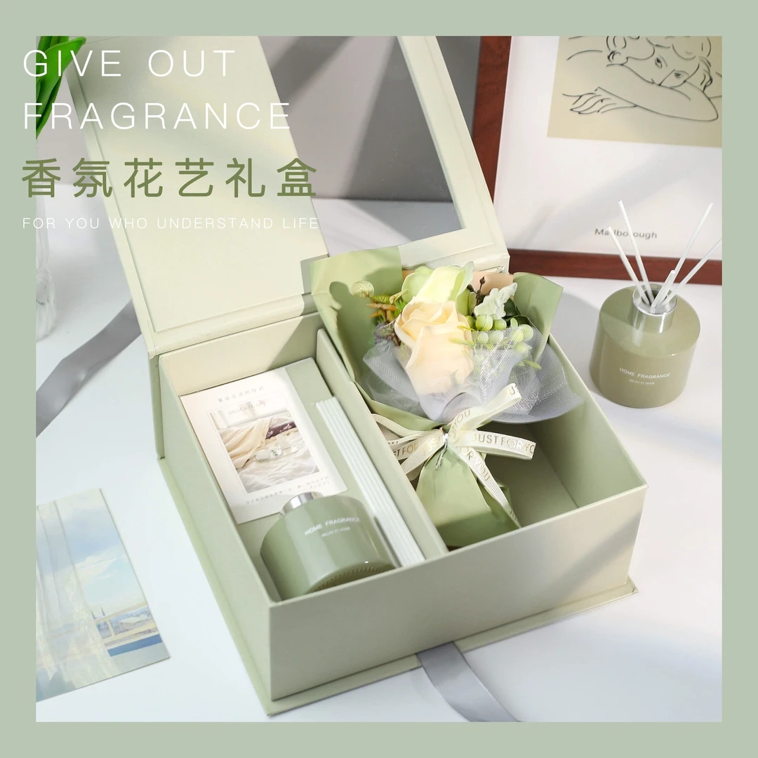 520情人节生日礼物浪漫香薰礼盒送女生妈妈闺蜜花束实用伴手礼物