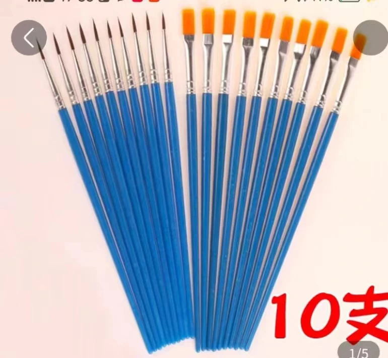 勾线宽头上色笔十支装