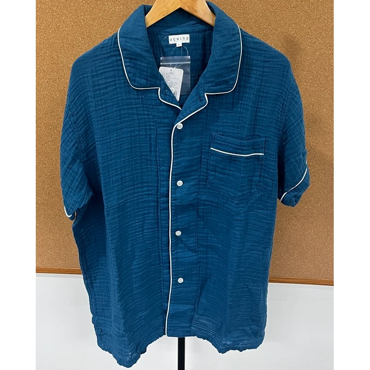 UCHINO/内野素色可丽饼男家居套装A470男士舒适休闲纯棉