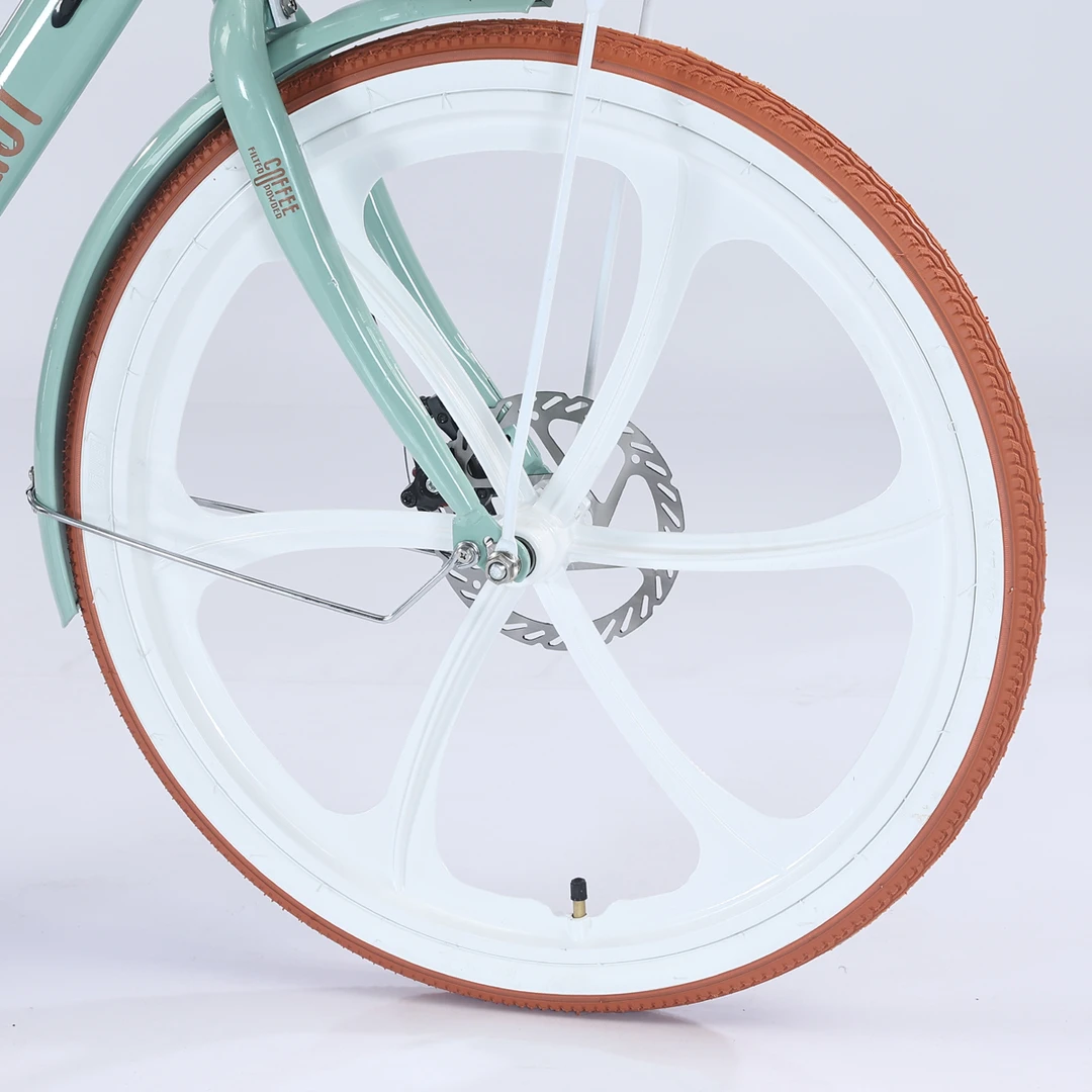 暇步士24寸女士复古自行车时尚通勤变速车