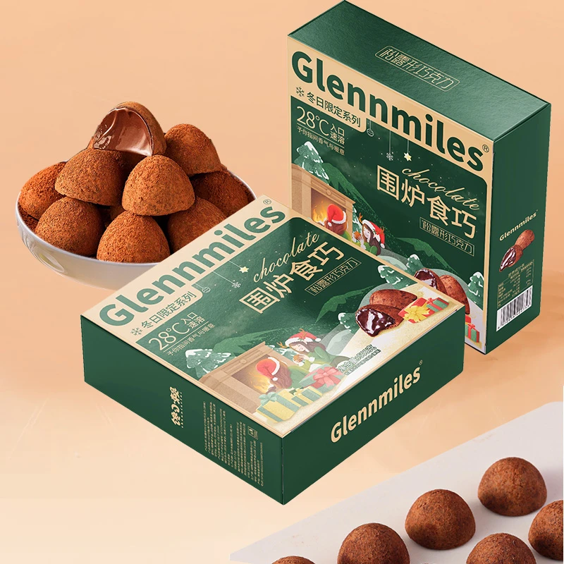 Glennmiles松露巧克力圣诞节送女友生日礼物糖果零食喜糖脂肪酸