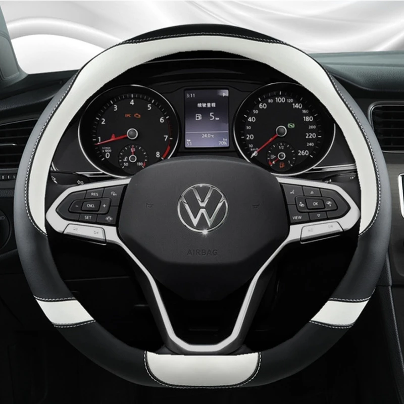 适用于2023款一汽大众速腾方向盘套超越版飞越四季专用免手缝把套