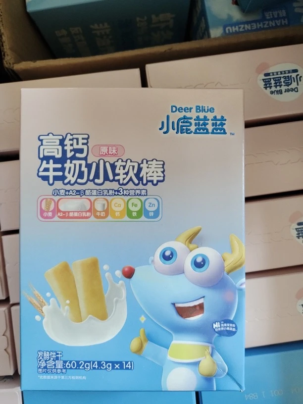 小/鹿/蓝/蓝高钙牛奶小软棒60.2g