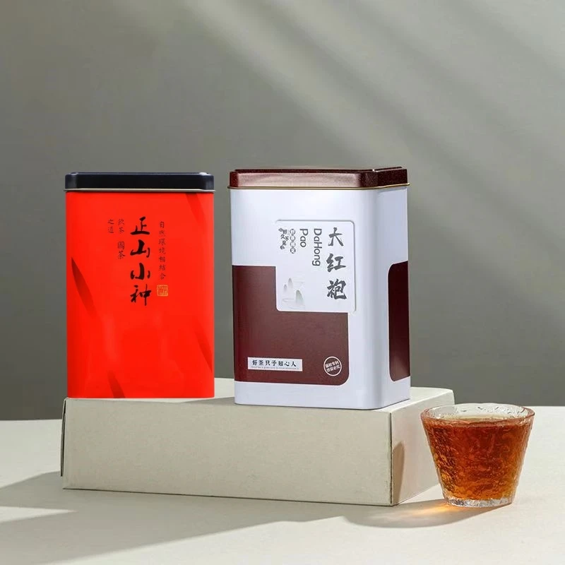 武夷岩茶二大茗茶组合大红袍正山小种方罐装共100克（宠粉、福利）