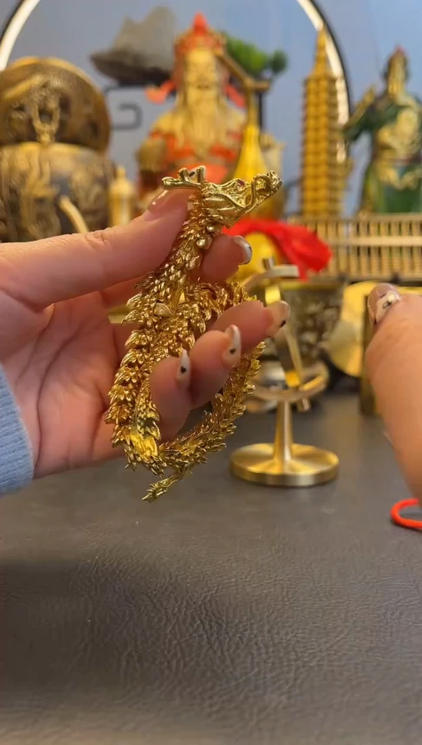 【闪购商品】合金小金龙手把件