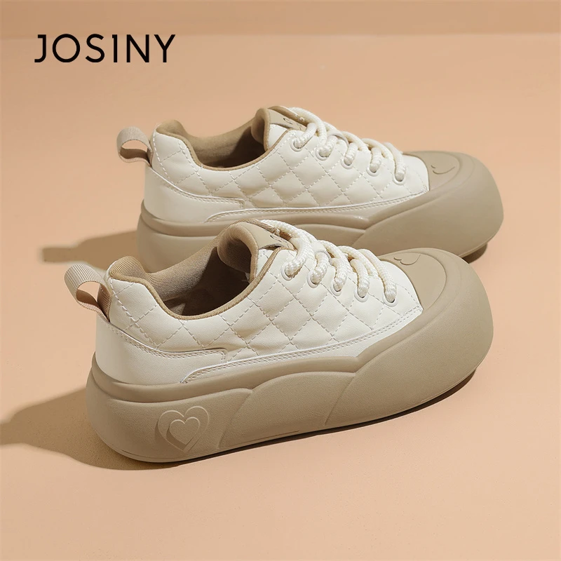 卓诗尼春季新款2025年单鞋女厚底增高休闲运动板鞋丑萌低帮大头鞋