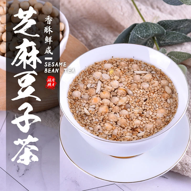 南县美食孟哥芝麻豆子茶湖南特产炒货500克