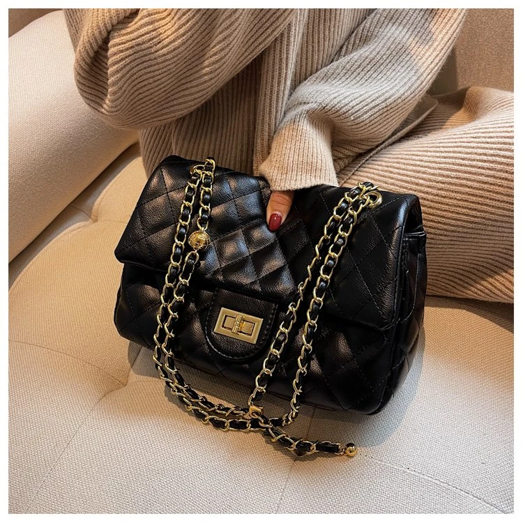 链条大包小香风新款包包女高级百搭斜挎单肩菜篮子托特手提女包