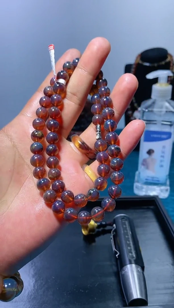 【闪购商品】琥珀颈饰未镶嵌ds1458灵草妈链9多样性发货拍一发一
