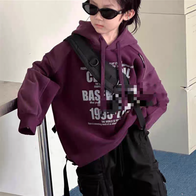 加绒连帽休闲百搭宽松秋冬韩版卫衣ins带帽套头冬季加厚