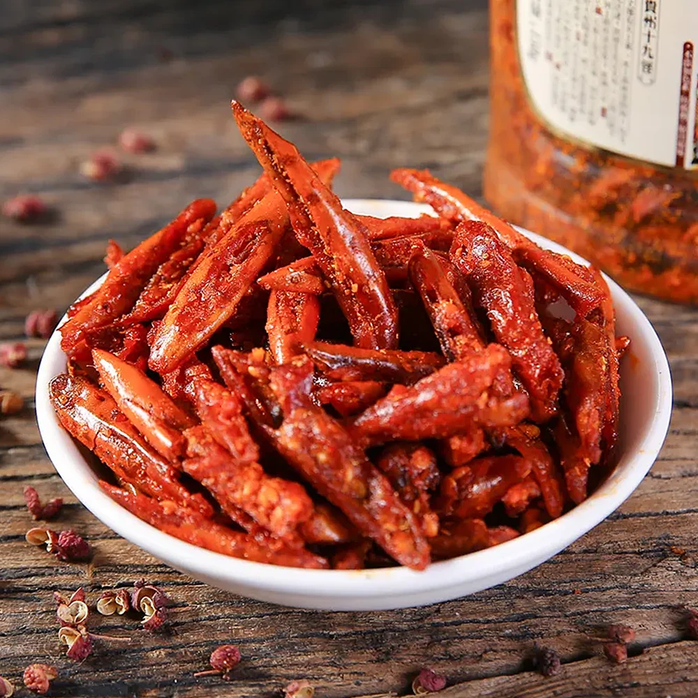 老洲伯香酥脆辣椒特色辣味食用香酥脆辣椒贵州特产优质香浓当地