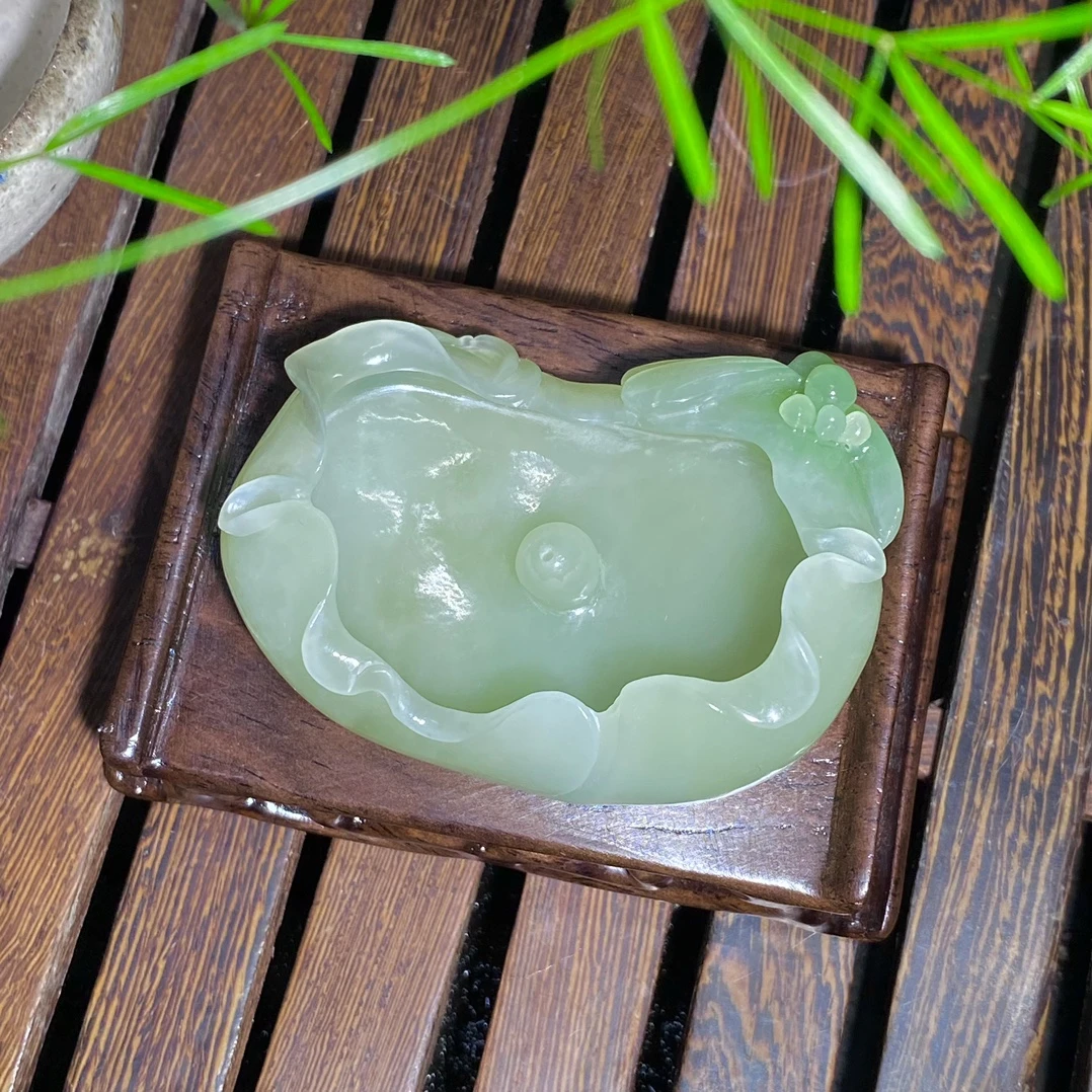 天然且末糖白茶台摆件香插书房茶桌装饰茶宠文玩孤品送礼自用佳品