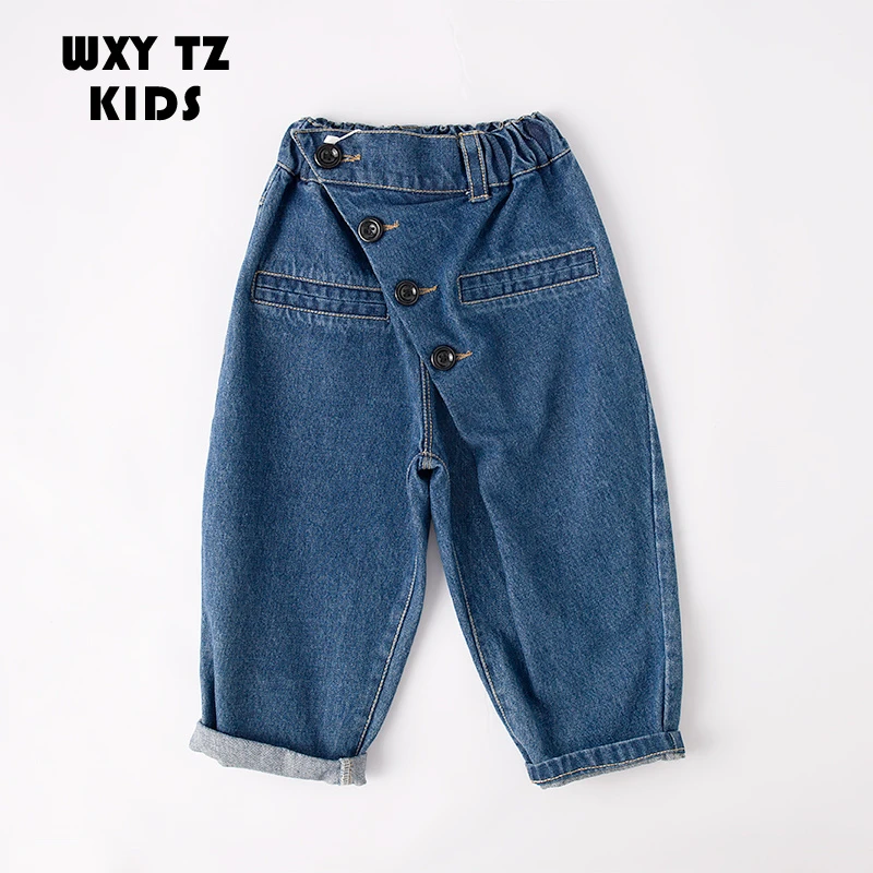 w039男童牛仔裤长裤子新款春装春秋款童装小童儿童宝宝春季潮