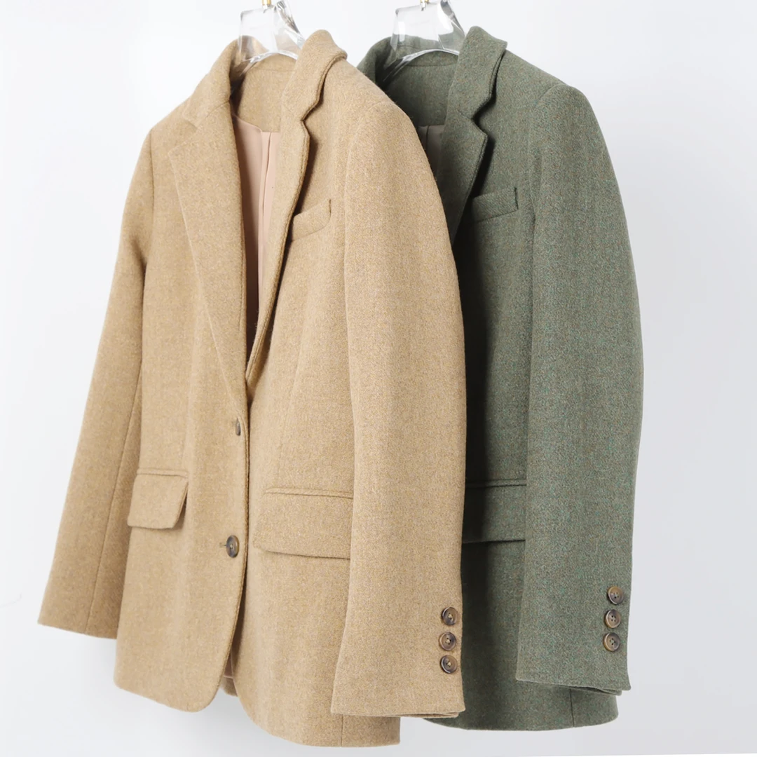 【Mandy's Ferries W.】AF23008轻奢显瘦毛呢西装外套