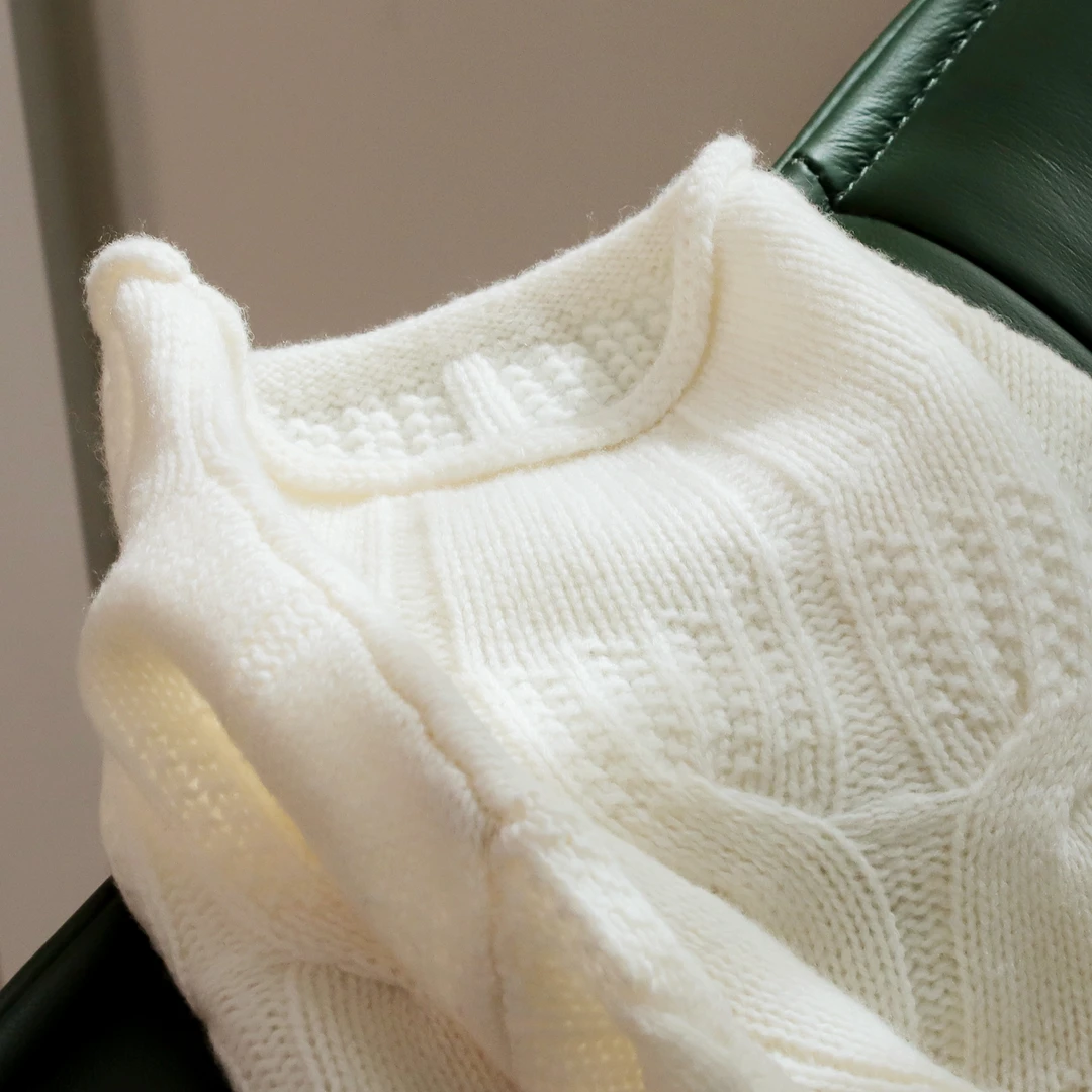 【Mandy's Ferries W.】23097140时尚轻奢设计感翻边百搭针织衫