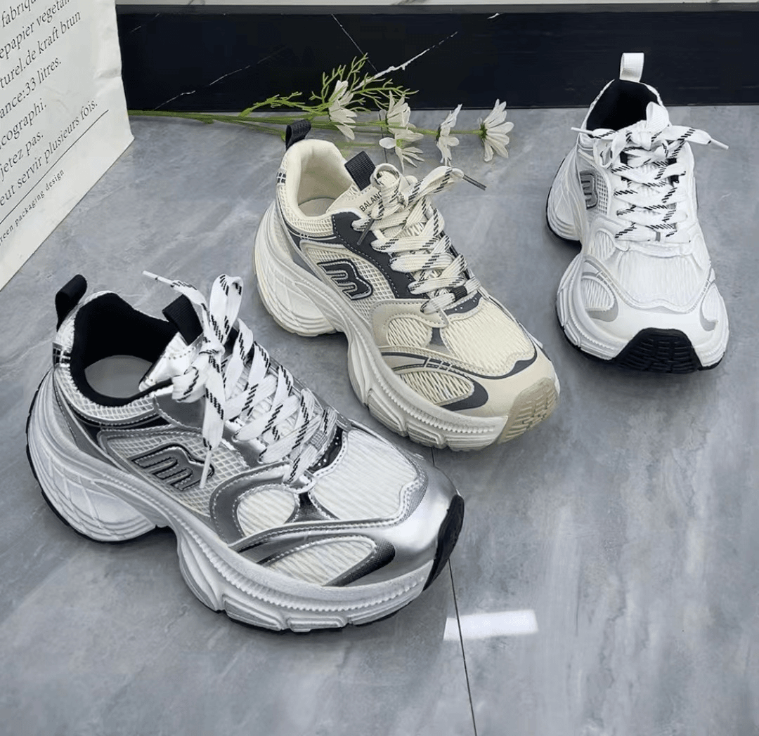 时尚百搭厚底网面女士运动鞋