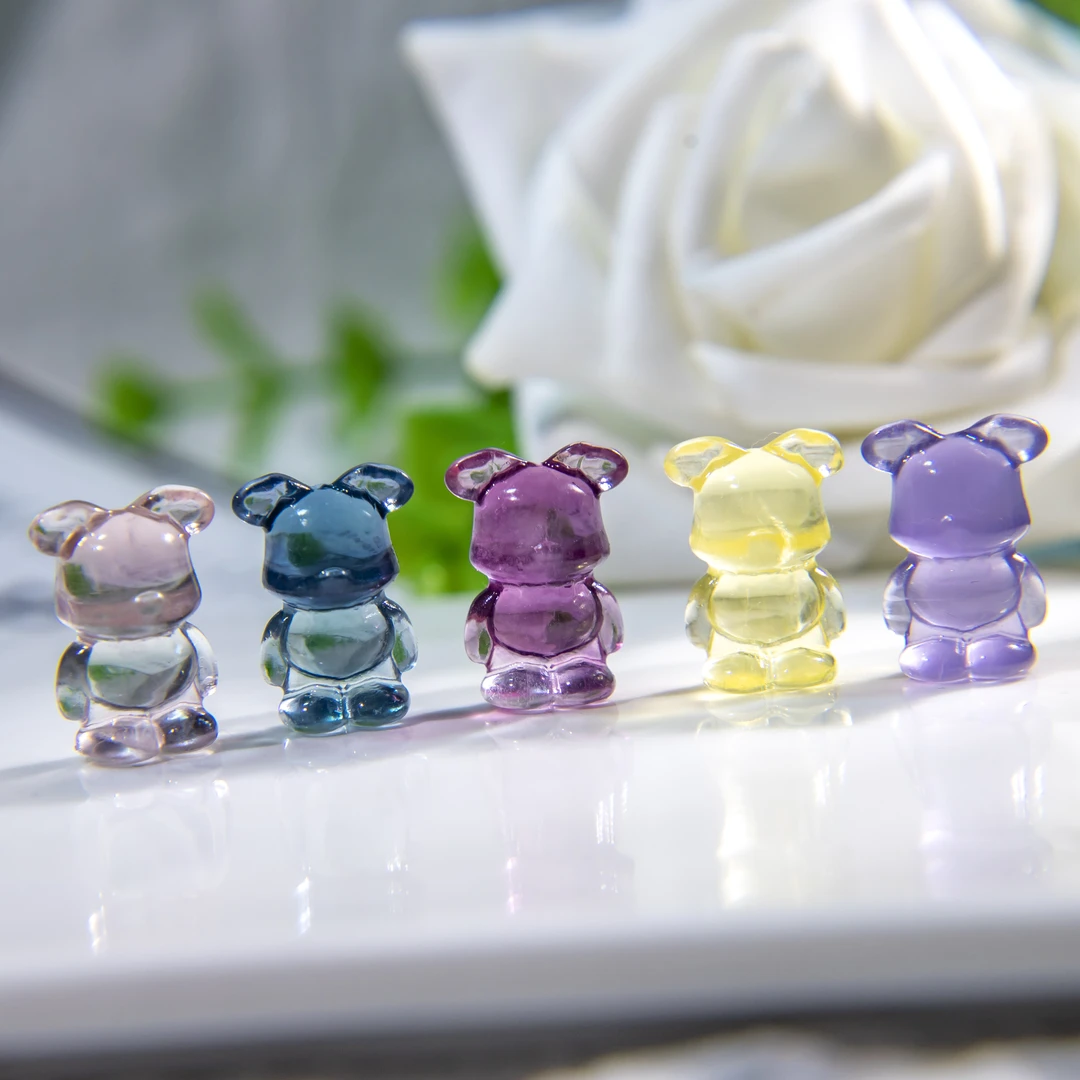 彩萤雕刻件暴力熊手工制作 创意DIY