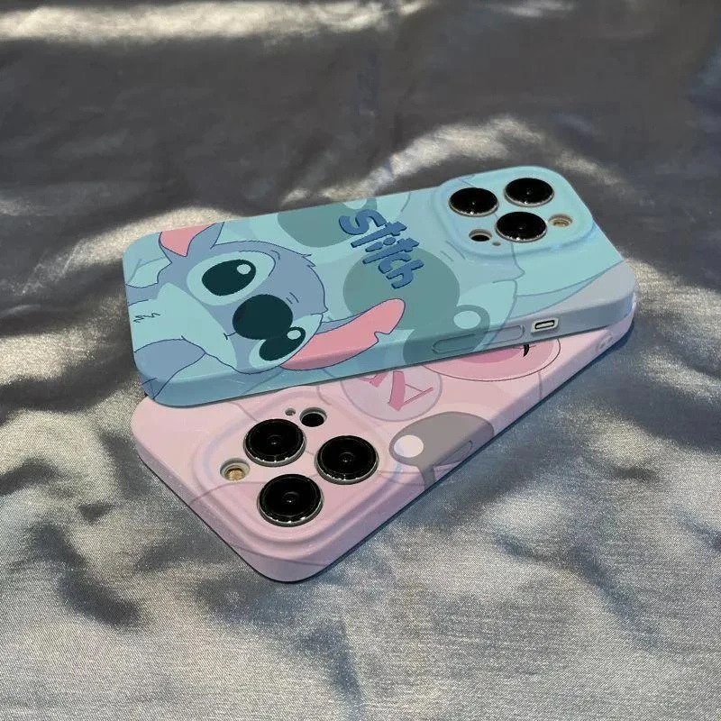 靓壳卡通史迪仔苹果14promax精孔菲林iPhone11全包1312pro硬xsxr