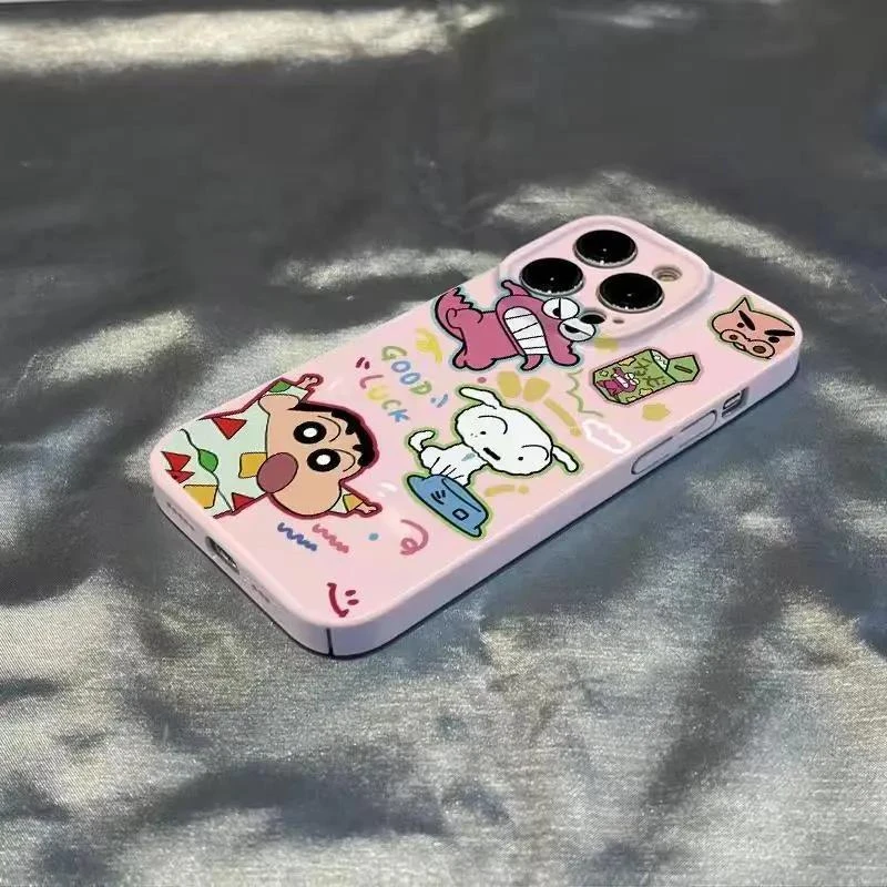 靓壳【苹果15华为OPPOvivo小米】睡衣蜡笔小新iPhone14菲林手机硬